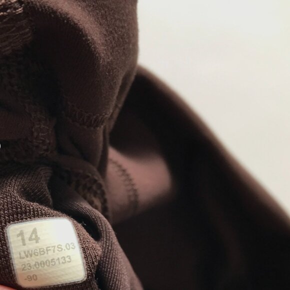 Lululemon Align High Rise Crop Leggings Womens 14 Brown 21" Inseam Cropped Tight - Picture 9 of 13